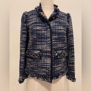Coach Poppy, navy tweed jacket
